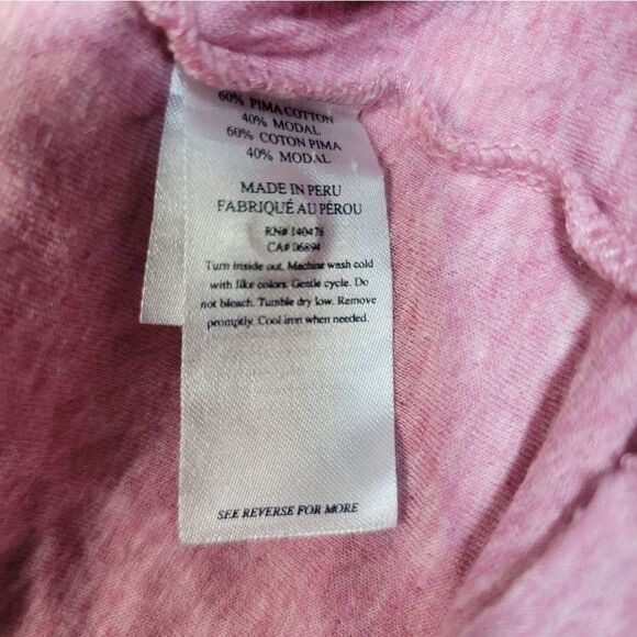 Faherty Cloud Cotton Mens Golf Shirt Size L Short Sleeve Fuscia Pink - Picture 6 of 10